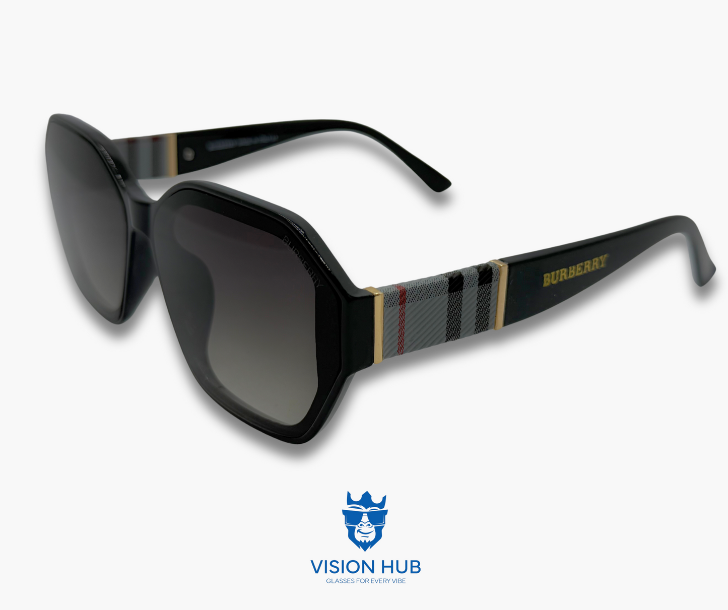 Burberry hexagonal shape (grey lens)