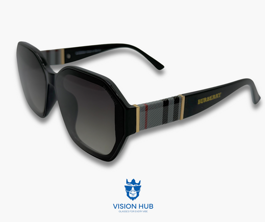 Burberry hexagonal shape (grey lens)