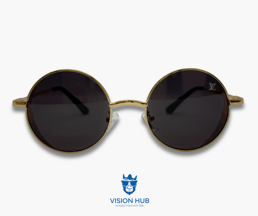 Louis Vuitton brand new round shade (black lens)