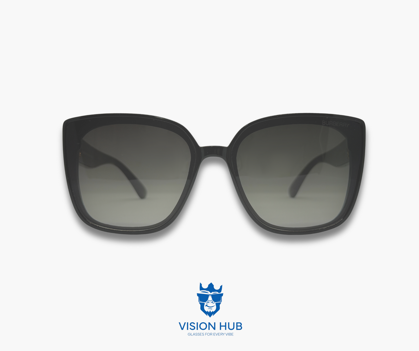 Burberry Trendy Cat-eye Shade (Olive green lens)