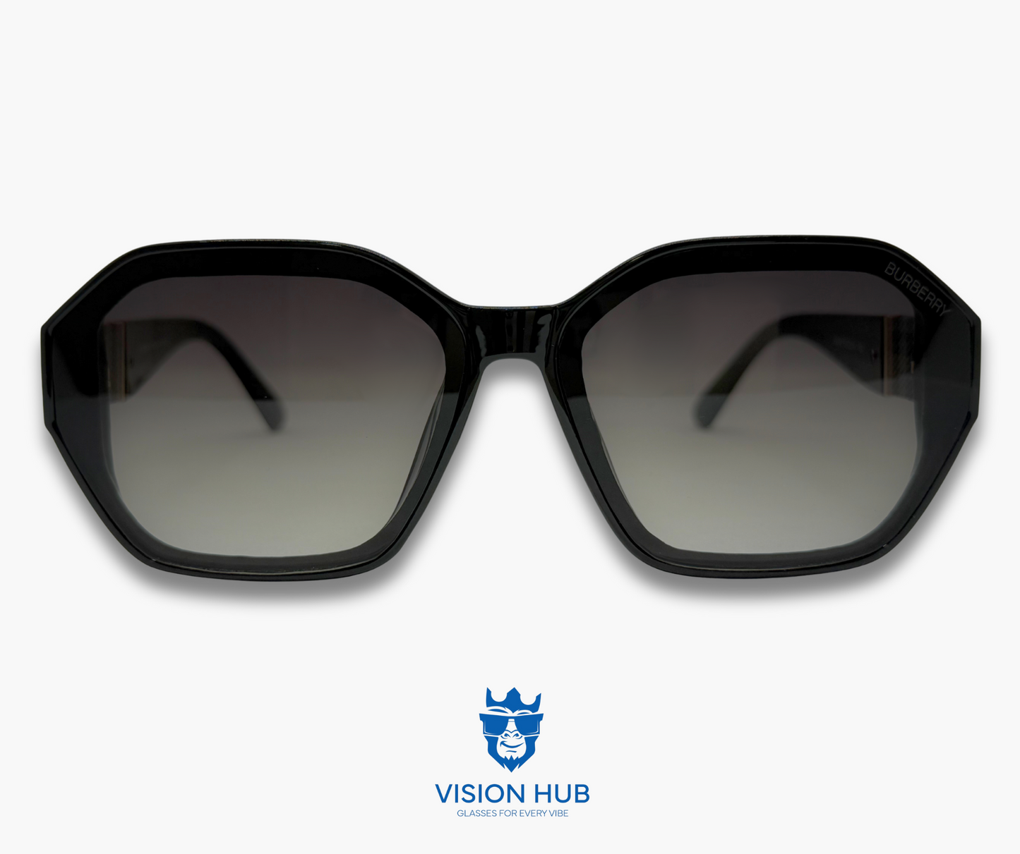 Burberry hexagonal shape (grey lens)