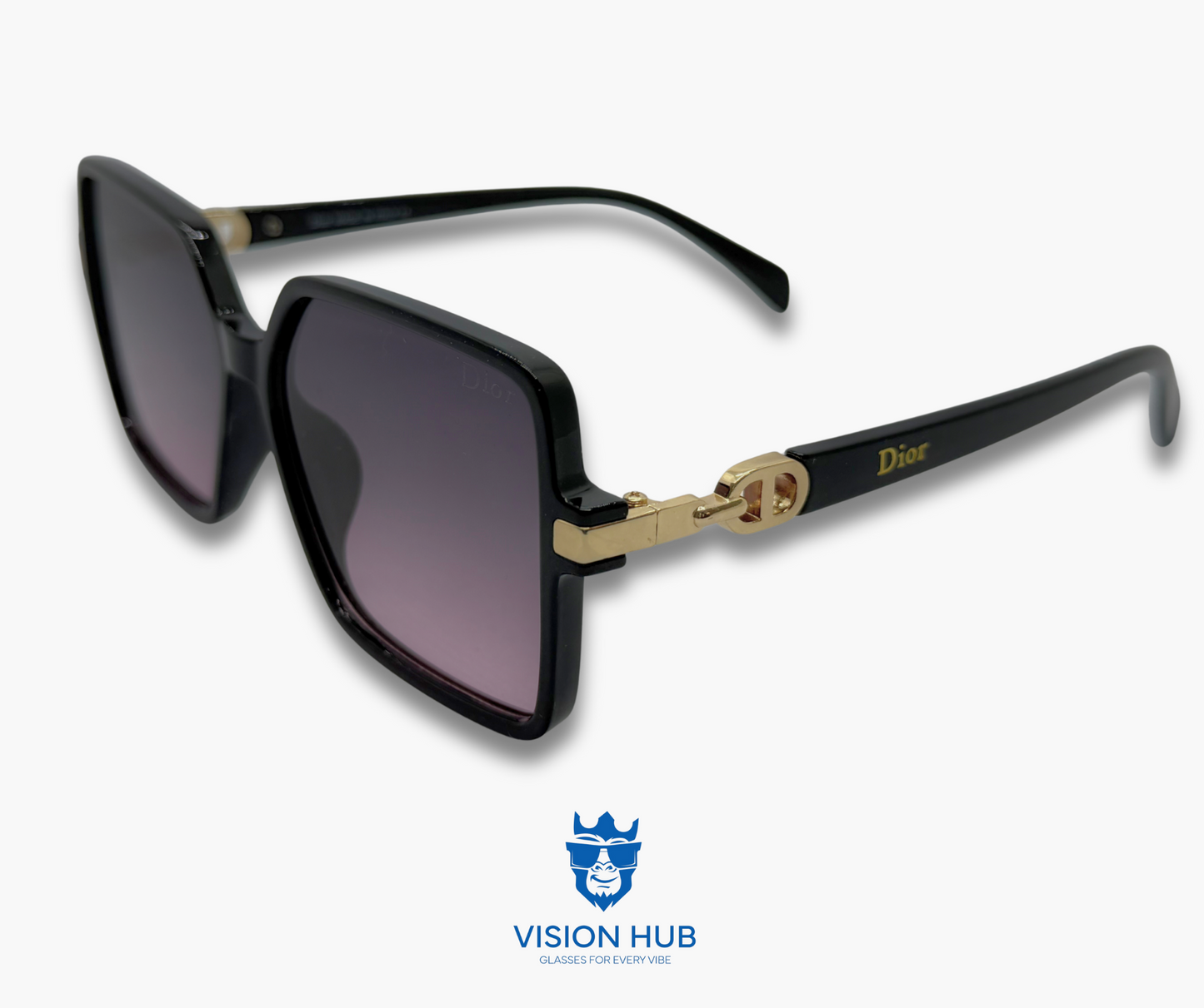 Dior Trendy women shade (Greyish Purple Lens)